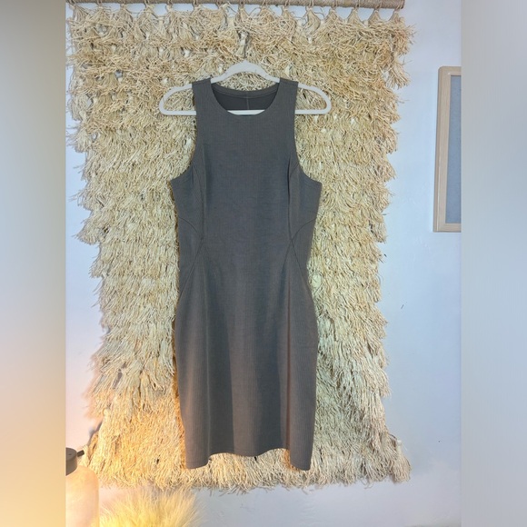 Lululemon•Ribbed Softstreme Slim-Fit Tank Dress•Nomad (taupe brown)•NWOT•size 10 - Picture 3 of 16